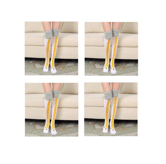 Day department school wind scheming thin medium socks lady over knee chicken feet socks creative thin leg socks pile socks pile socks long