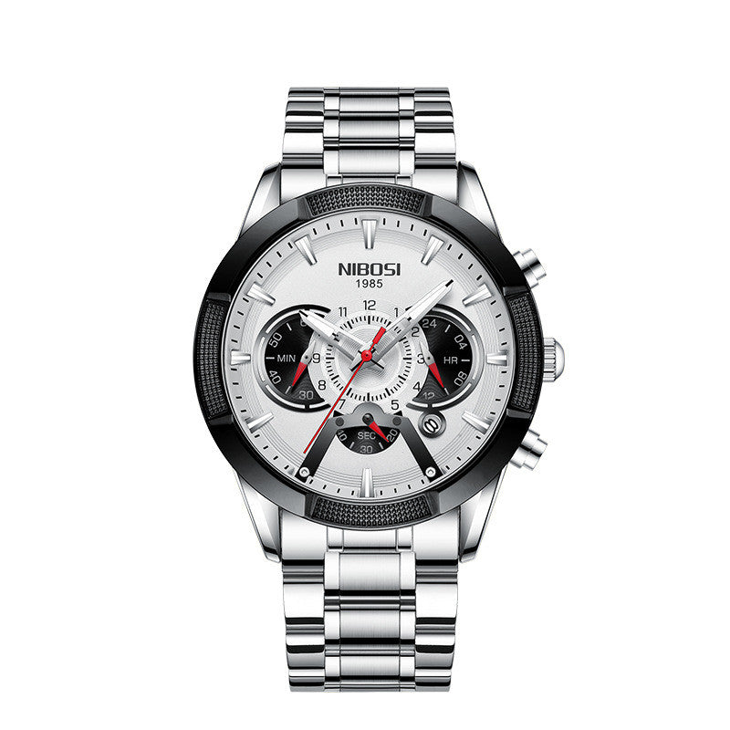 Nibosi waterproof luminous multifunctional men's watch