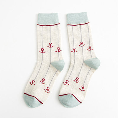 Japanese retro college wind color skateboarding personality stockings Korean version piled socks