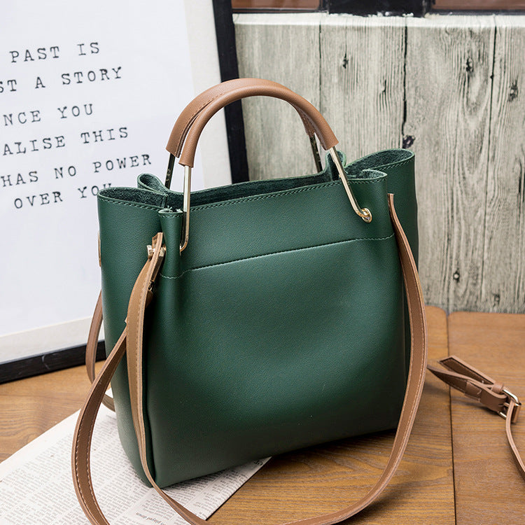 Bucket bag shoulder diagonal package