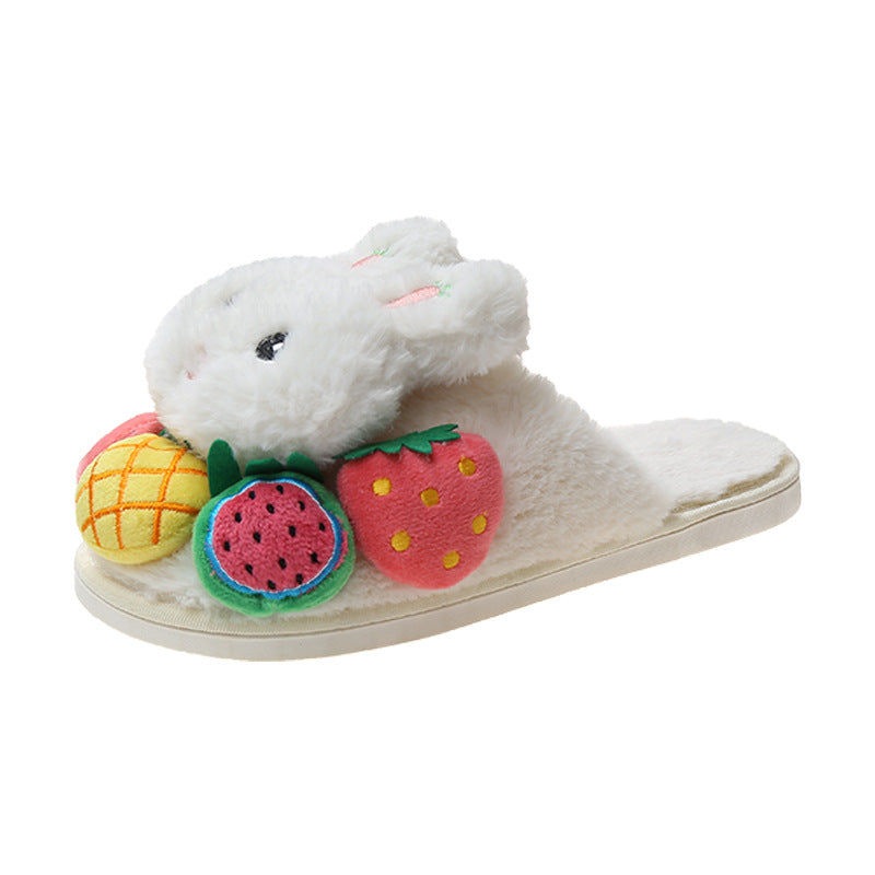 Plush Slippers Women's Home Indoor Girls Heart