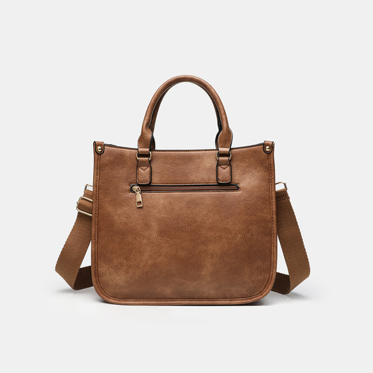 Large Capacity Chessboard Assorted Colors Retro Shoulder Bag
