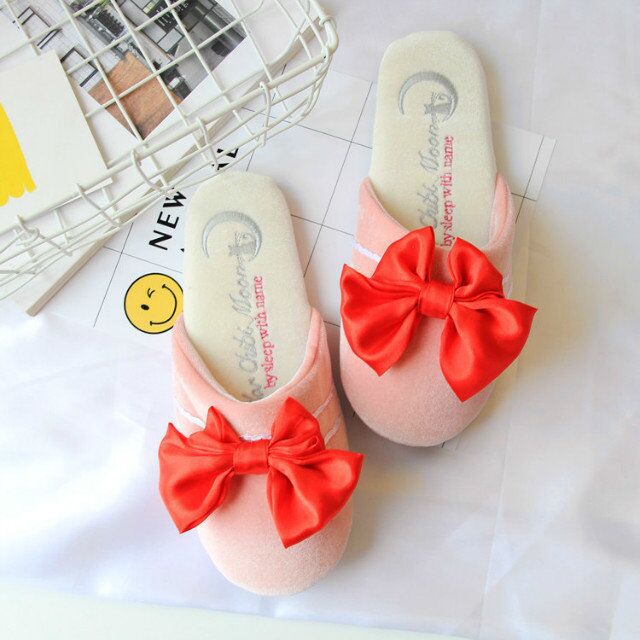 Ladies Indoor Non-Slip Floor Cotton Slippers