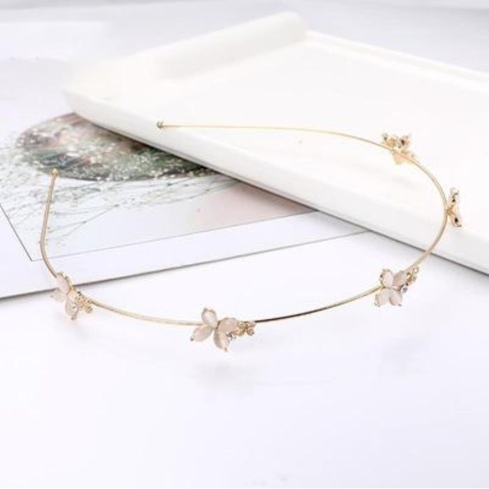 Starfish shell imitation pearl headband female sweet simple headdress net red press hairpin