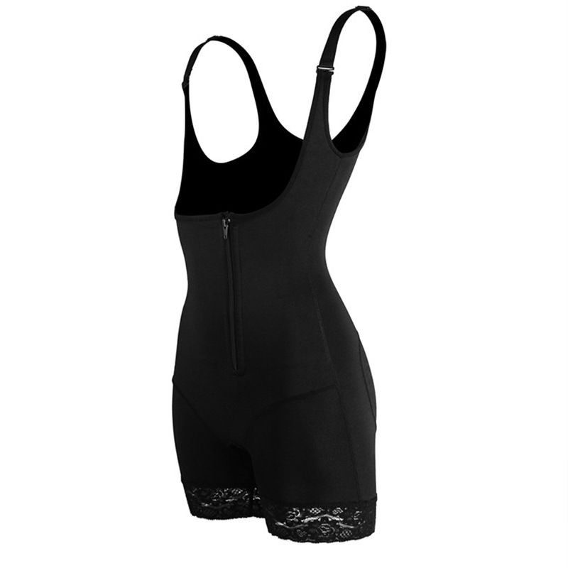 Lace zipper corset