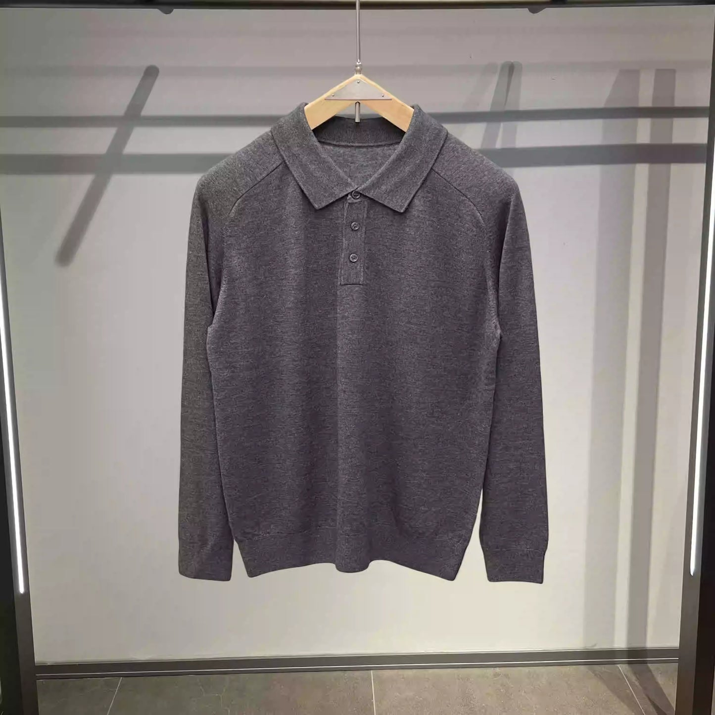 Men's Long-sleeved Sweater Lapel Comfortable Sweater