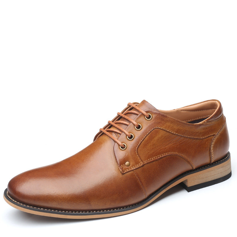 Men's first layer cowhide leather shoes