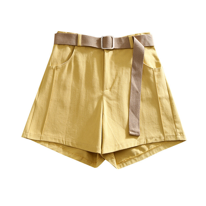 Thin wide leg hot pants