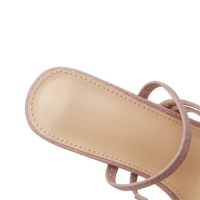 High-heeled sandals