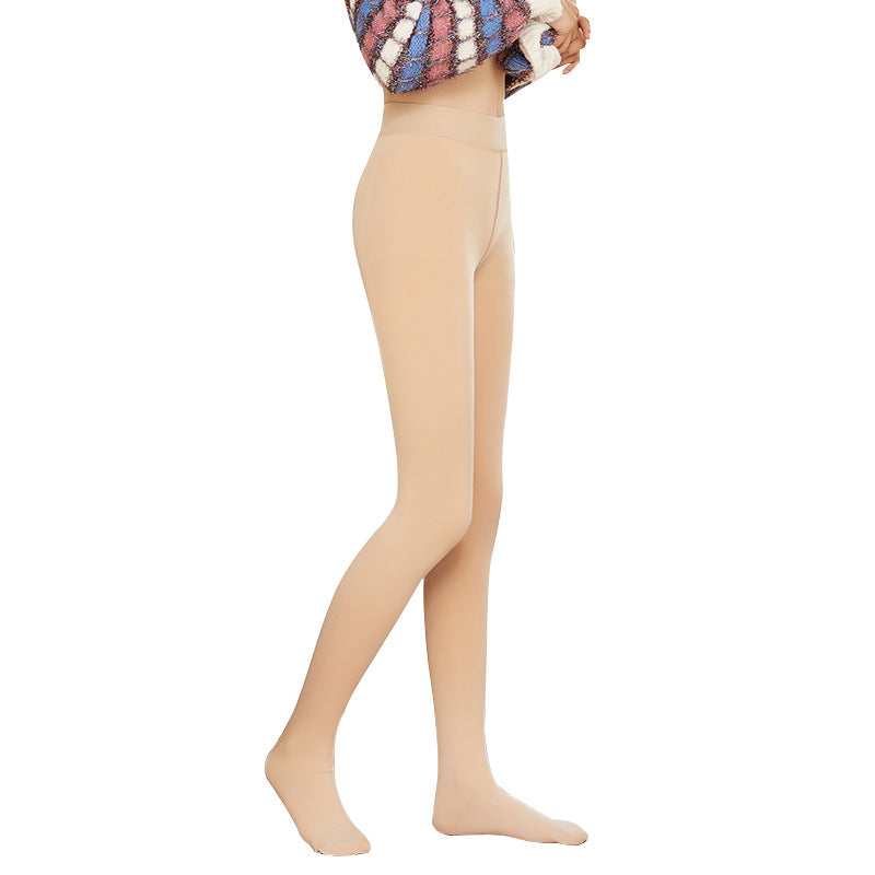Light leg socks artifact flesh-colored plus velvet thick skin leggings