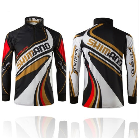 Quick-drying Breathable Sunscreen Adult Professional Fishing Clothing Printed Male Outdoor Long-sleeved Mosquito Fishing Clothing Manufacturers