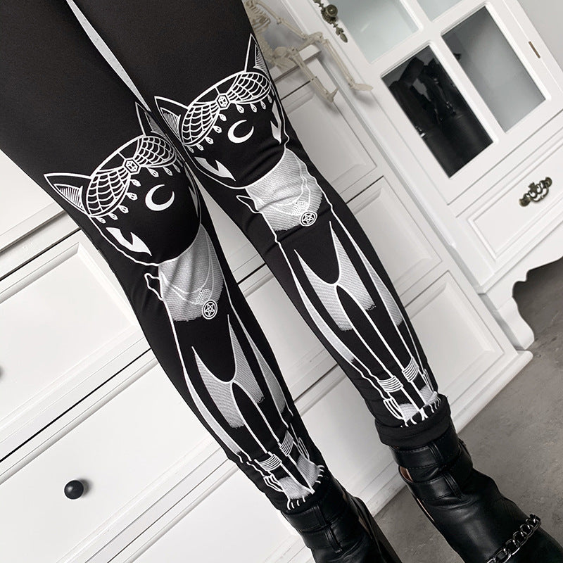 New printed skinny casual pants