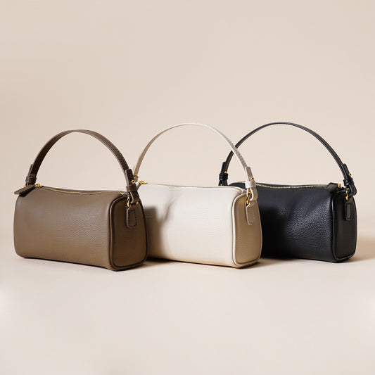 Top Layer Cowhide Advanced Simple Texture Underarm Bag