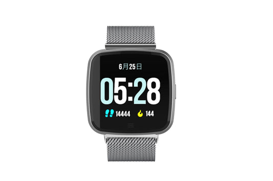 Smart Watch Removable Watchband Bluetooth Watch Call Reminder Heart Rate Silver Steel