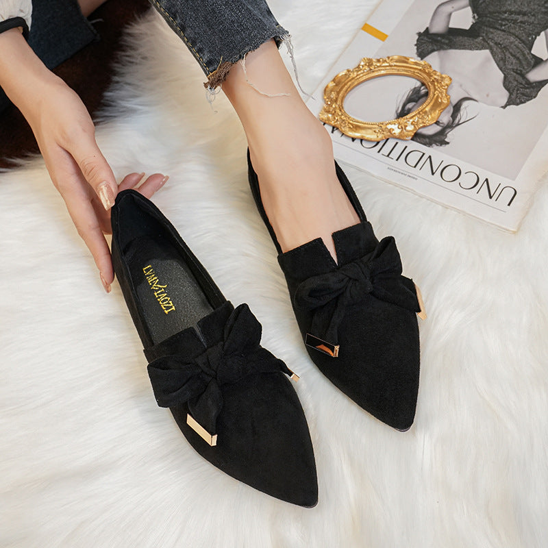 Flat Shoes Deep Mouth Soft Surface Slip-on