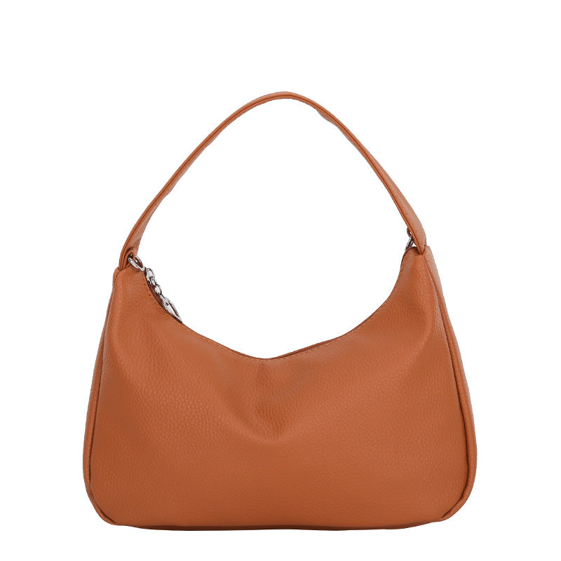 Simple Candy Color One Shoulder Underarm Bag Crescent