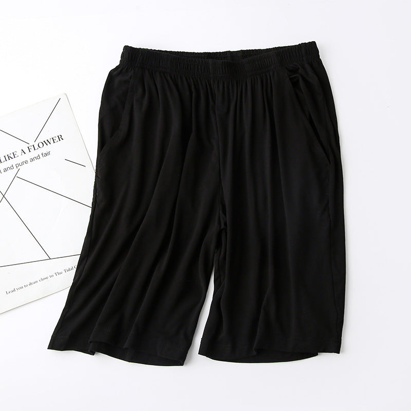Modal Women's Summer Thin Loose Pajama Pants Shorts