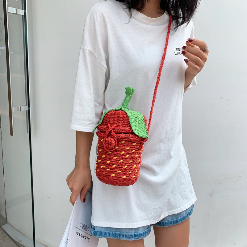 Women's Strawberry Fashion One Shoulder Crossbody Bag