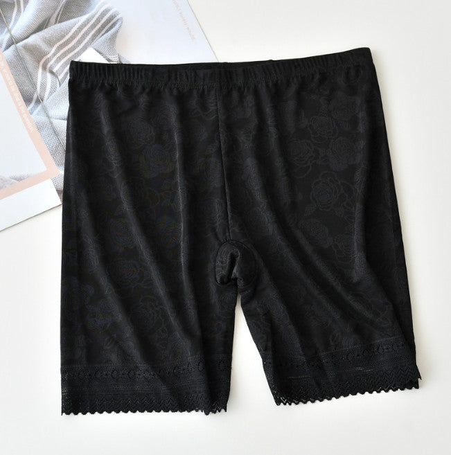 Lace embroidery anti-glare safety pants
