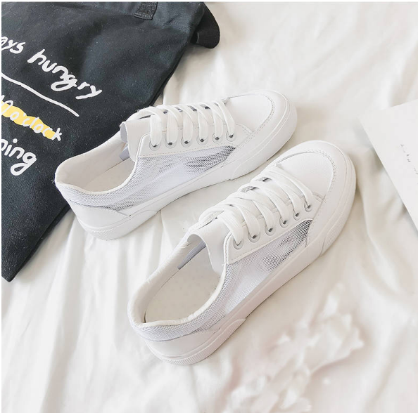 Student casual white shoes