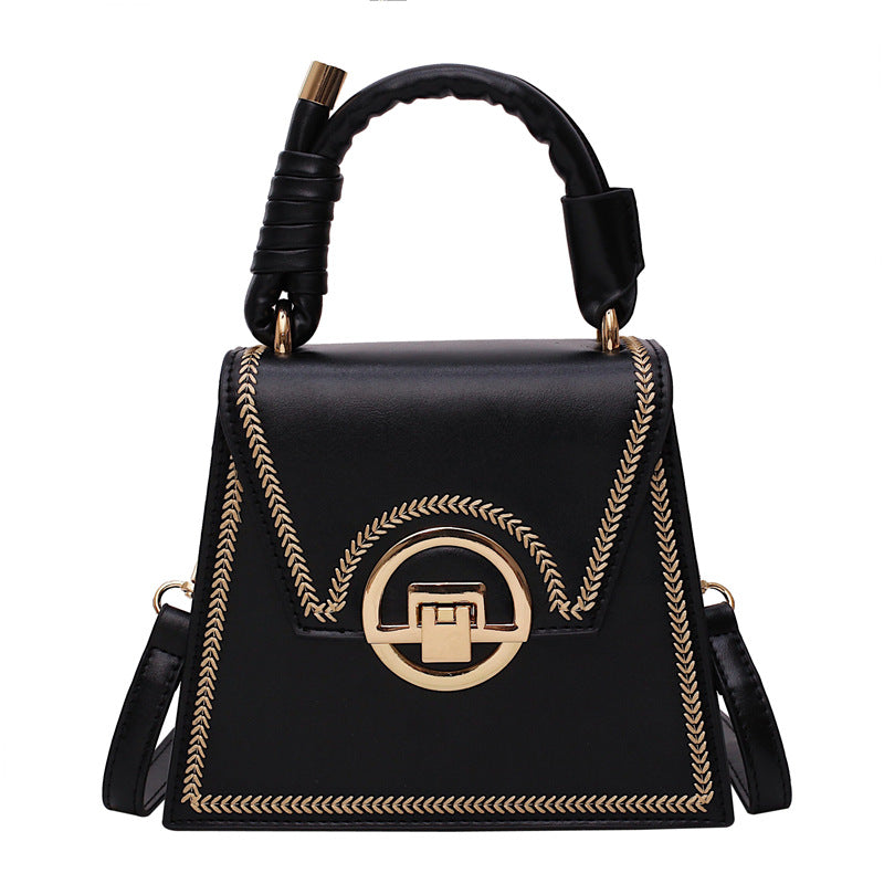 Lock crossbody small square bag