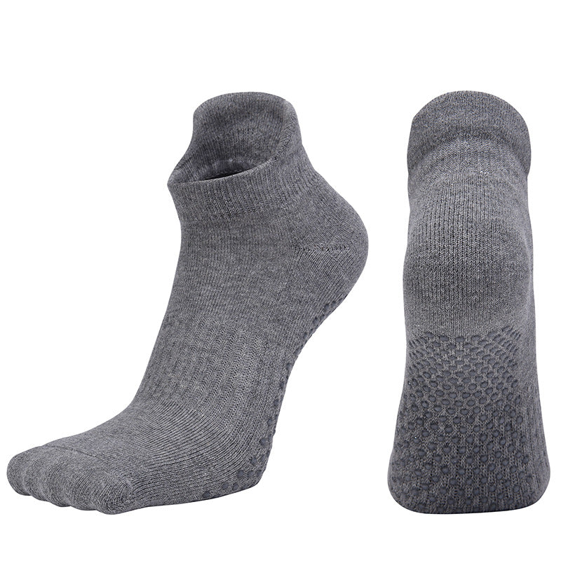Women's combed cotton all-inclusive round head yoga socks