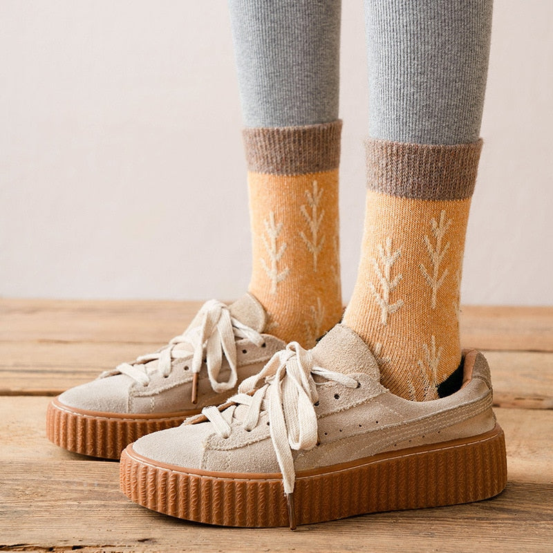 Women's thick tube socks