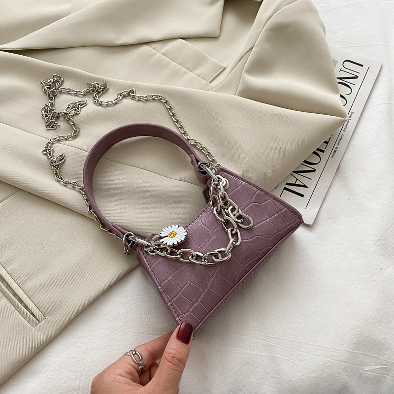 Small daisy chain shoulder bag