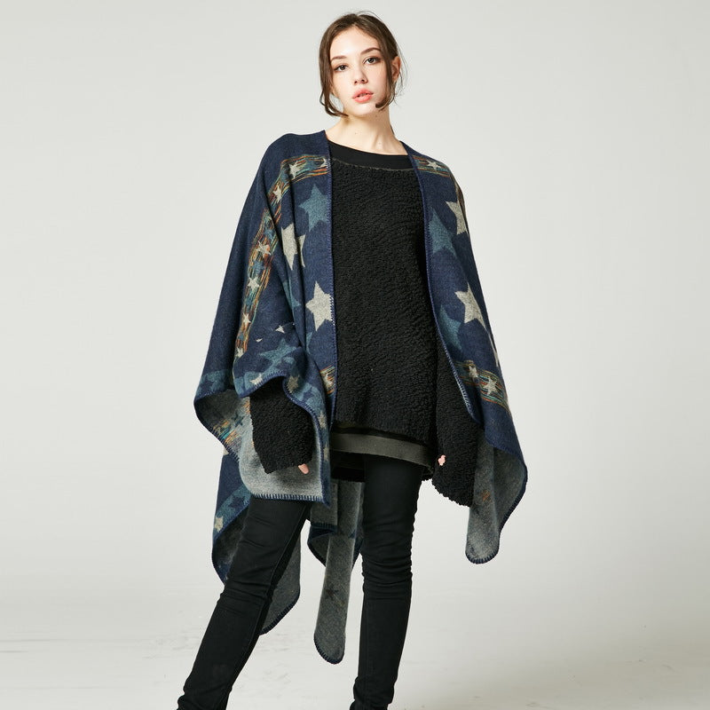 Imitation cashmere shawl