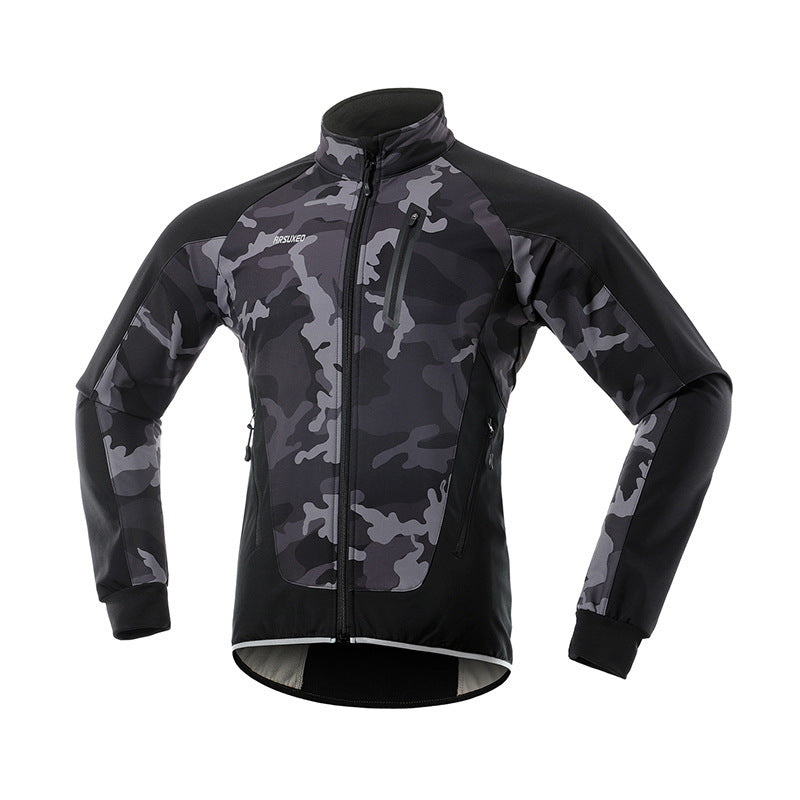 Fleece cycling jersey sports top