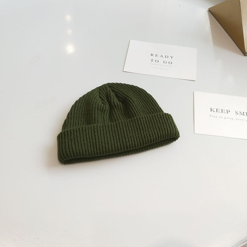 Women's Dome Short Knitted Wool Hat