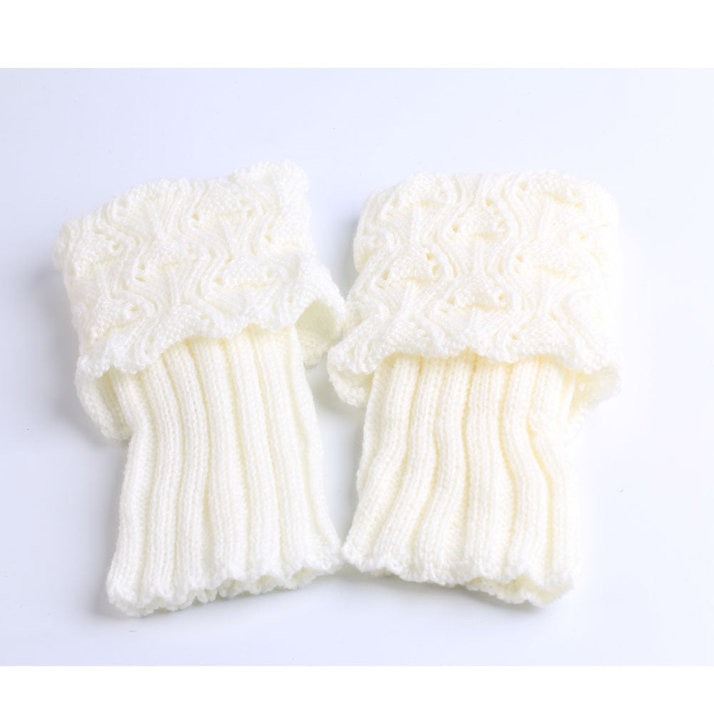Hollow leg boot cover woolen leg cover warm decoration
