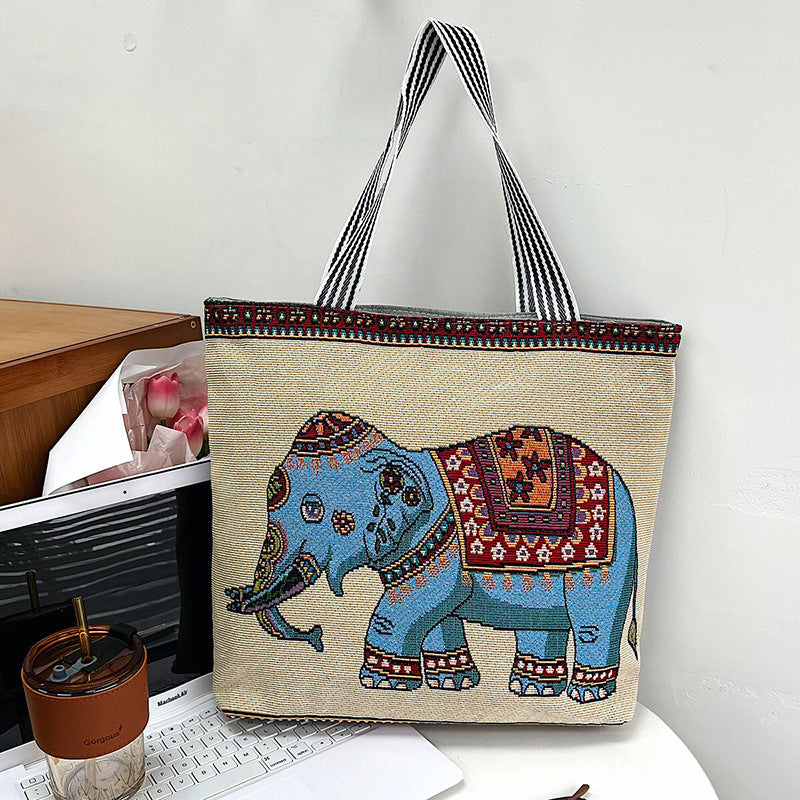 Women's Large Capacity Printed Shoulder Bag
