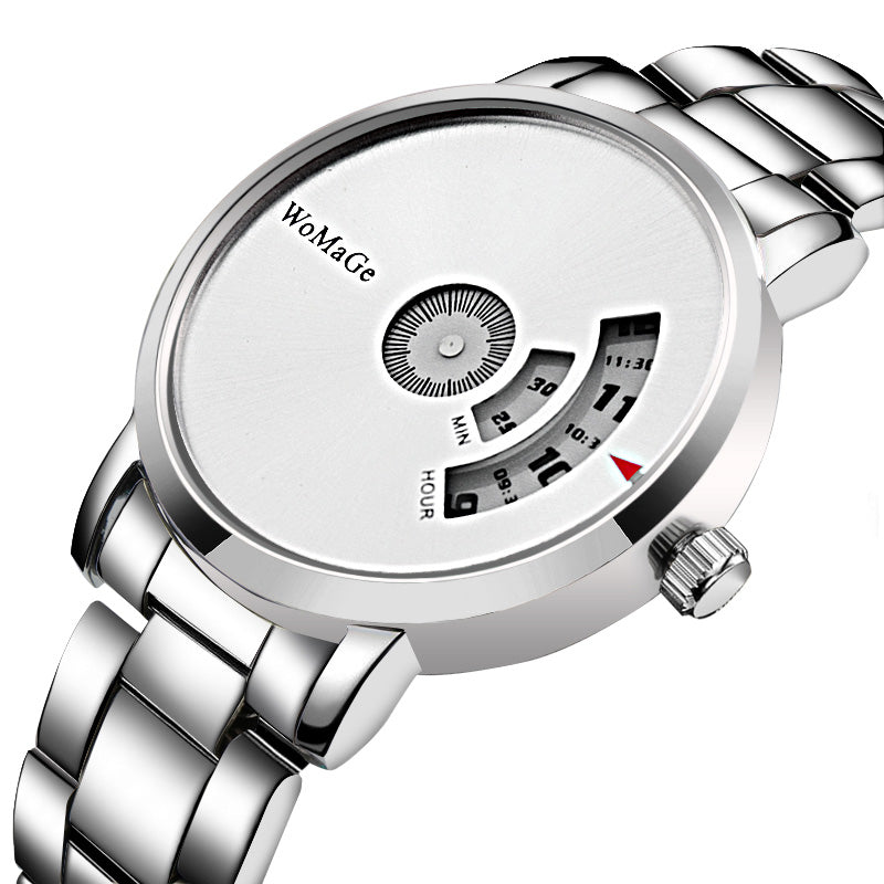 Aluminum alloy steel band quartz watch