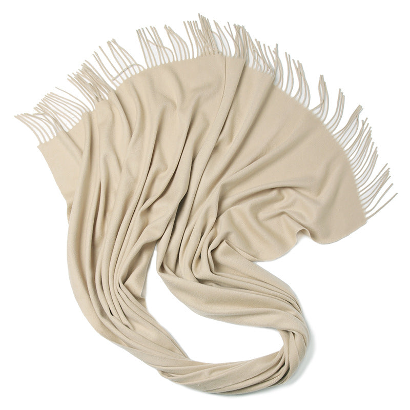 Wool solid color scarf