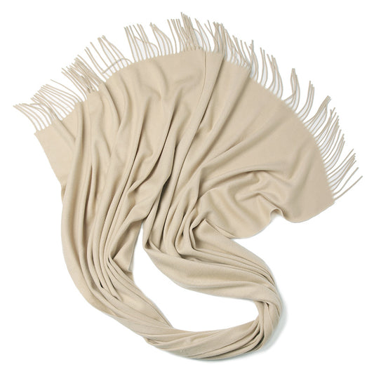 Wool solid color scarf