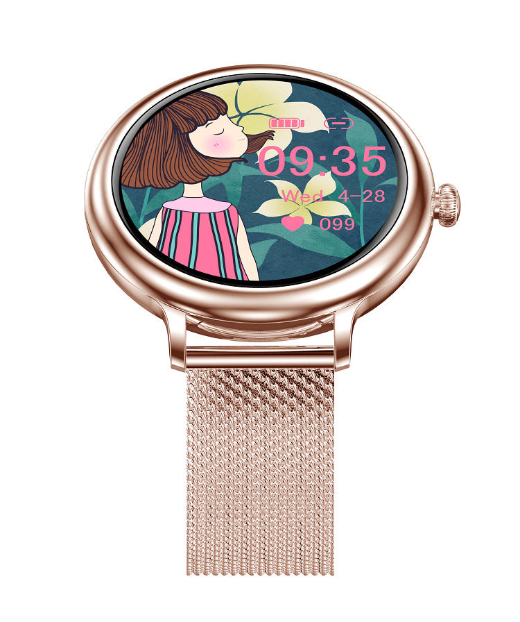 Smart Full Circle Touch Screen Heart Rate Sleep Monitoring Female Watch