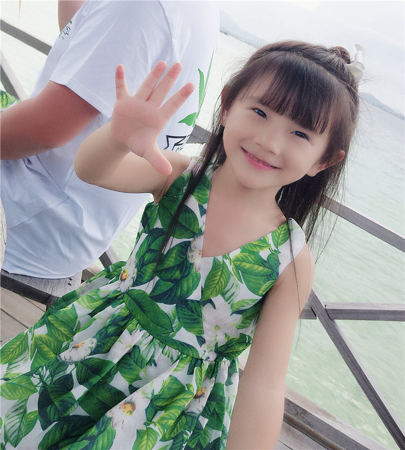 Beach parent-child summer dress