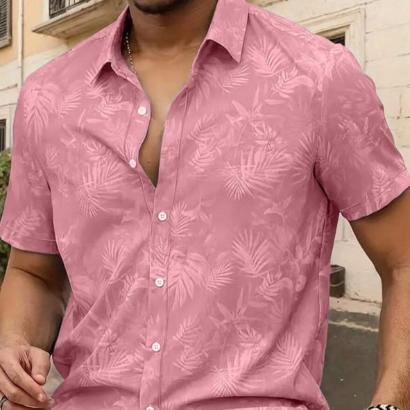 Men's Short-Sleeve Casual Fashionable Personalized Shirt
