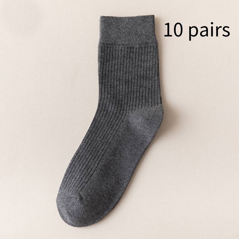 Solid Color Vertical Stripe Deodorant Business Stockings
