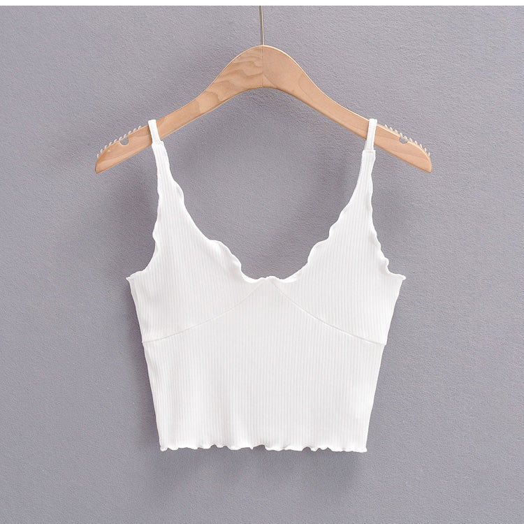 New Slim Fungus Lace Short Thin Camisole