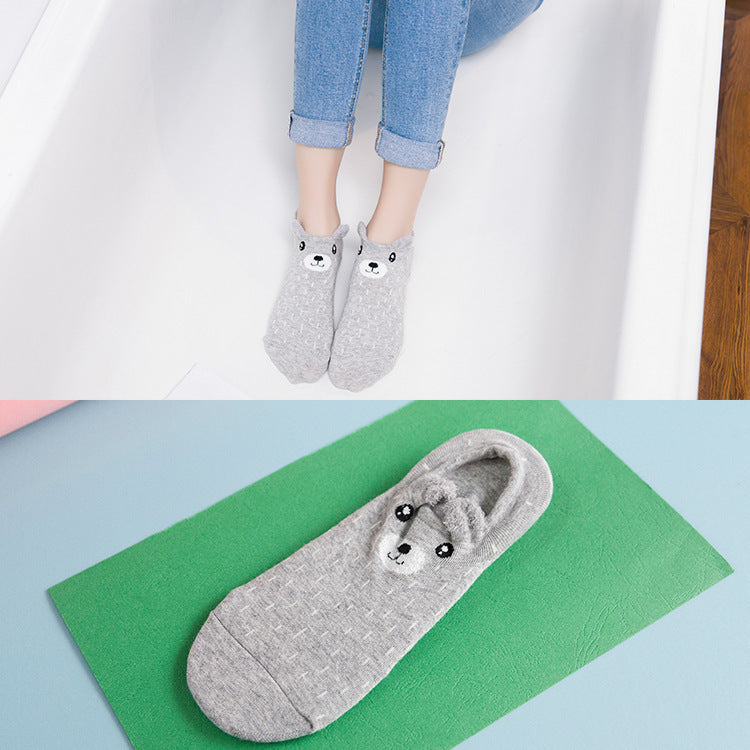 Cartoon cute cotton female socks