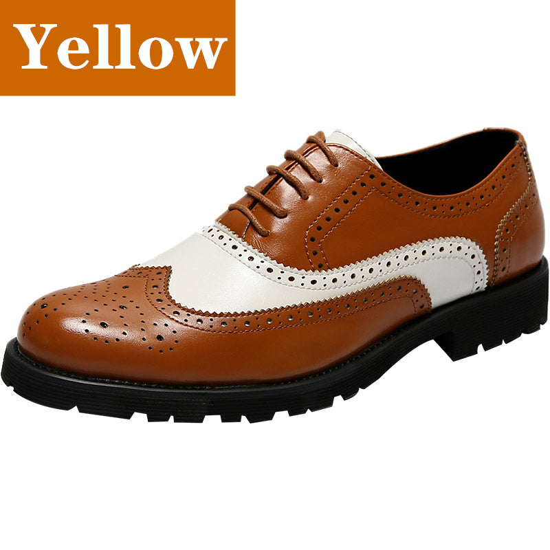 Color block business casual shoes