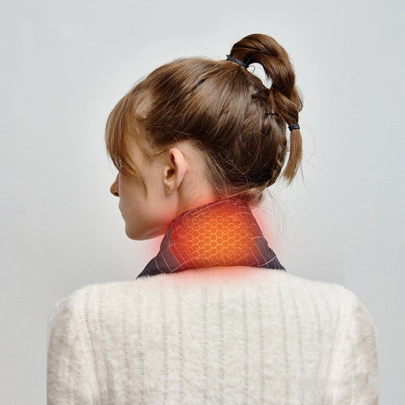 Smart temperature control heating scarf for cold