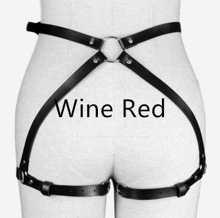 European and American leather belt waist chain