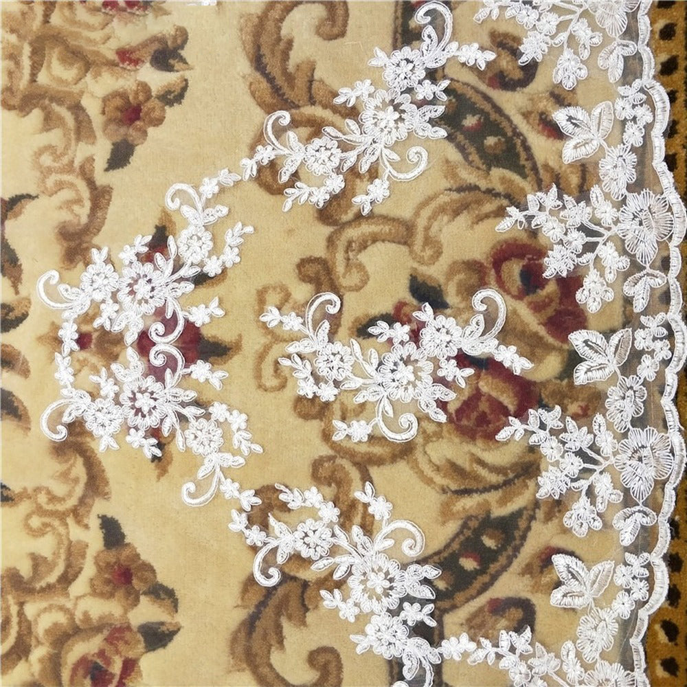 Handmade applique for bridal veil