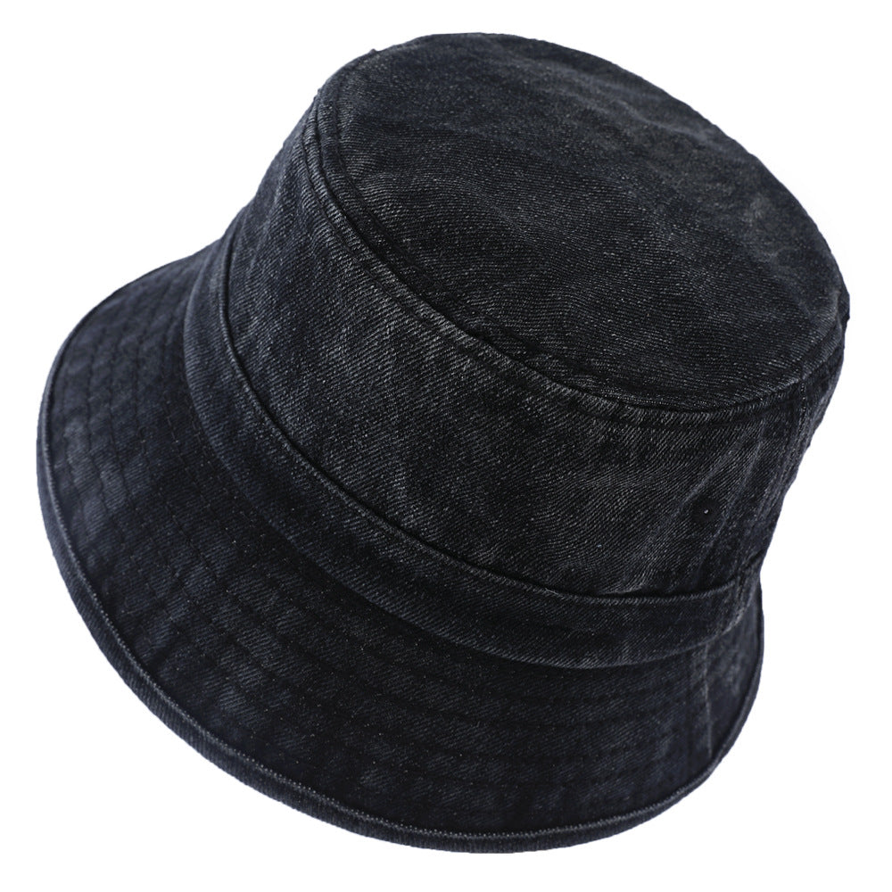 Denim Fisherman Hat Washed And Used Outdoor Sun Protection
