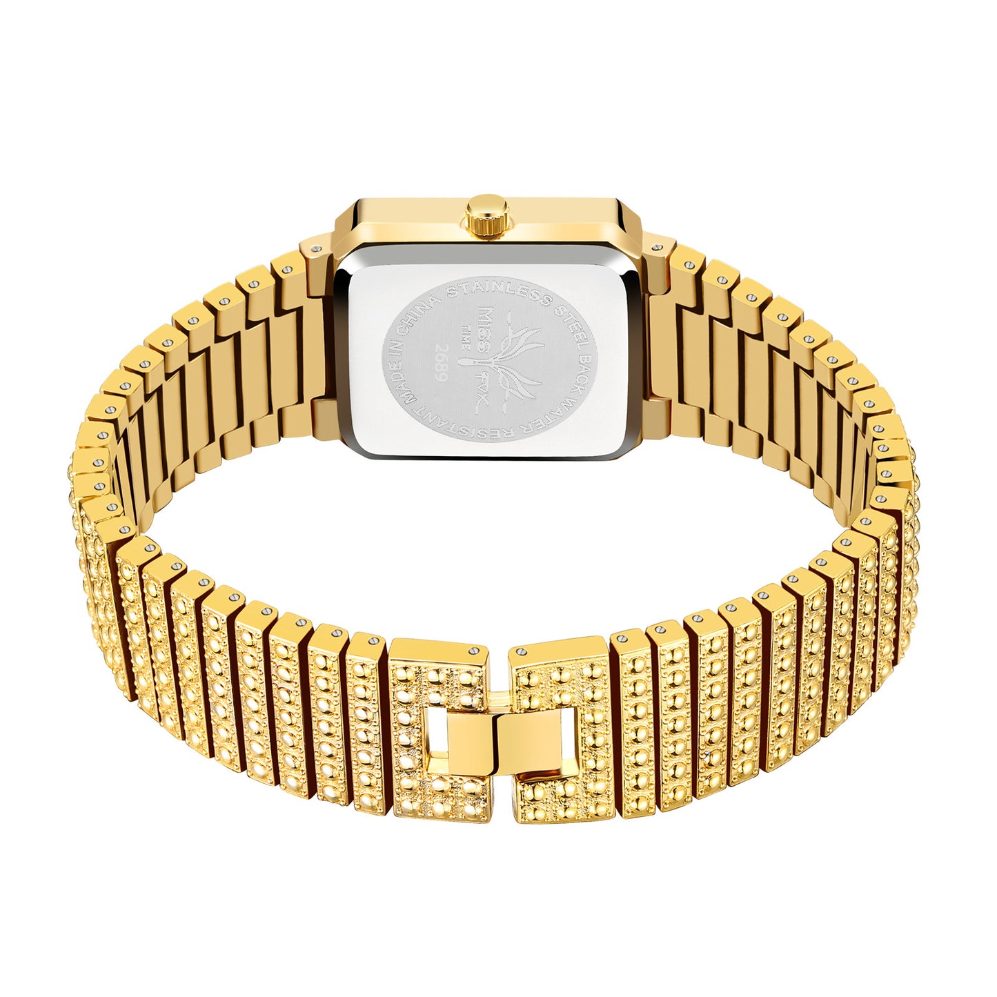 Women's watch with square gypsophila subdial
