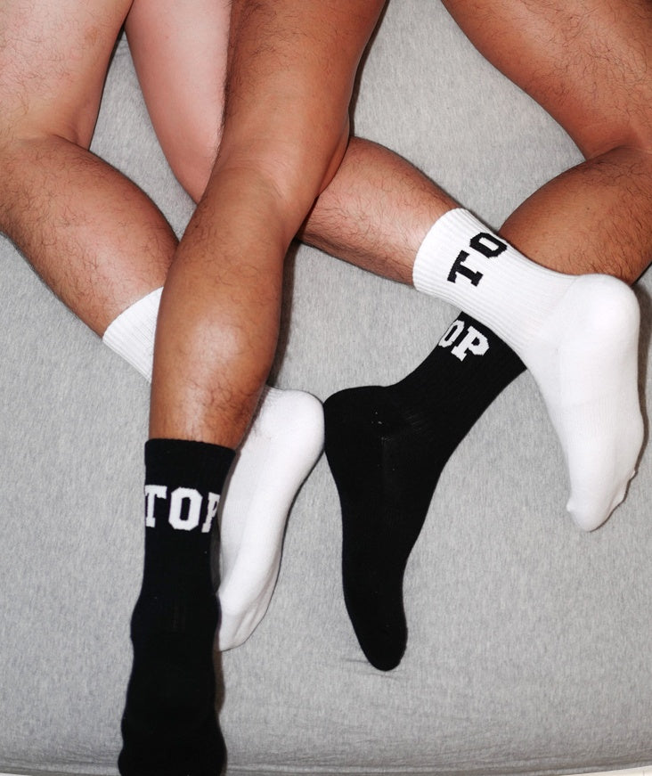 High socks in sports socks