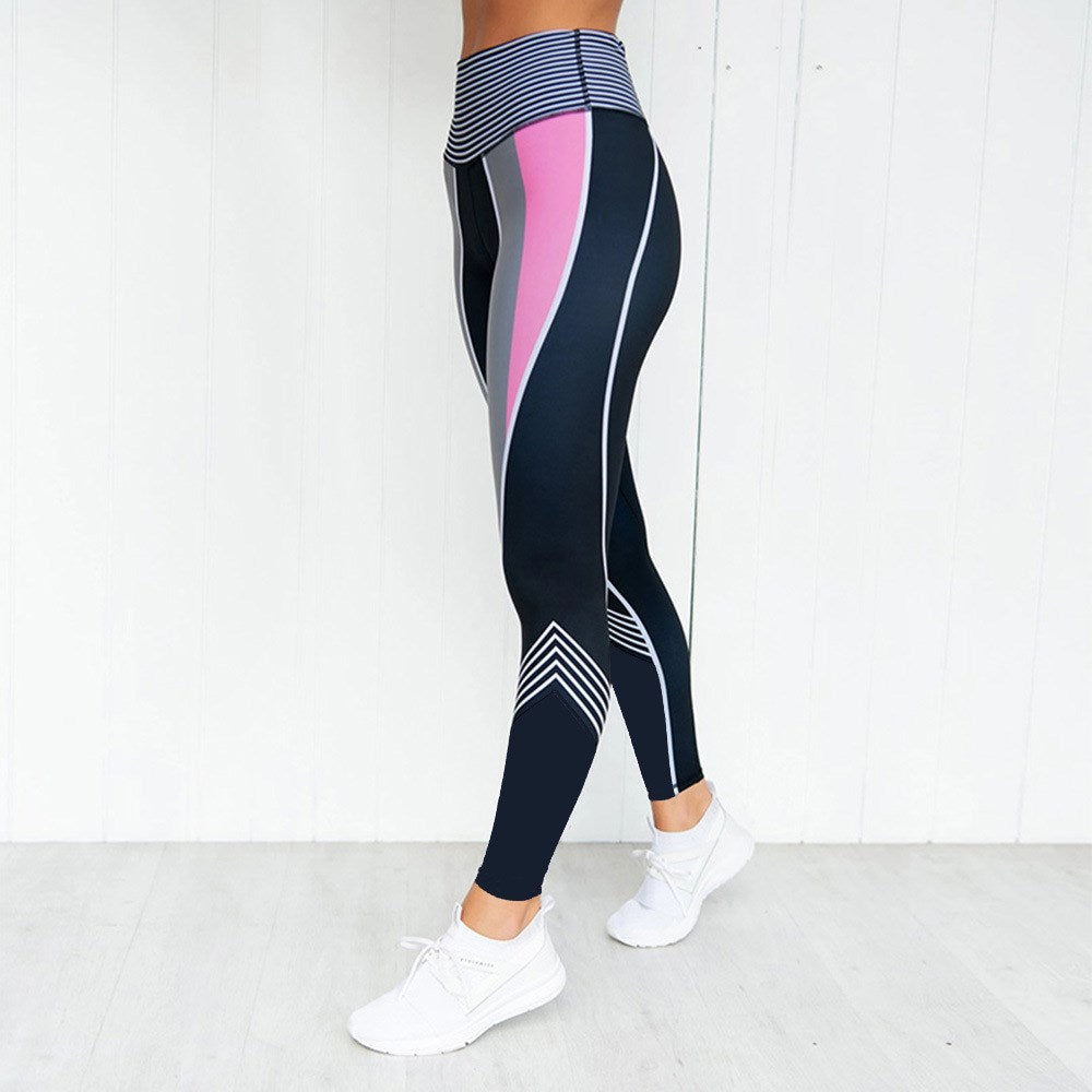 Digital Printing Yoga Exercise Of Tall Waist